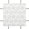 Clayre & Eef LGD47 Cestino per pane a nastro 35x35x8 Bianco Grigio