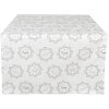 Clayre & Eef LGD64 Runner da tavola motivo cane 50x140cm Bianco Grigio