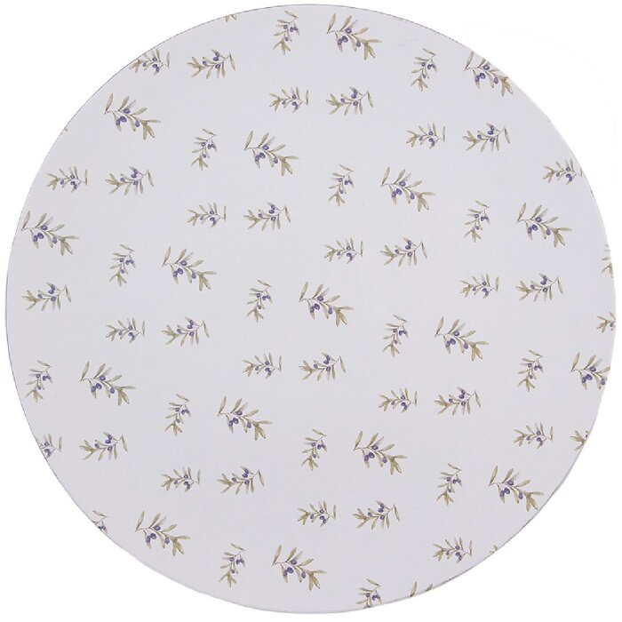 Clayre & Eef OLF85 Piatto da portata Rami dulivo Bianco Ø 33 cm