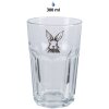 Clayre & Eef RAEGL0004 Bicchiere lepre trasparente 300ml 7x12cm