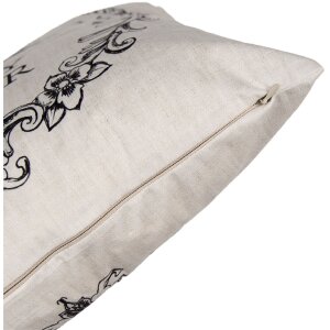 Clayre & Eef RFL22 Copricuscino Pasqua Hoppy 45x45 Beige Nero