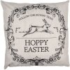 Clayre & Eef RFL22 Copricuscino Pasqua Hoppy 45x45 Beige Nero