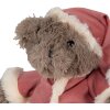 Clayre & Eef TW0589 Orsetto di peluche natalizio 30 cm marrone