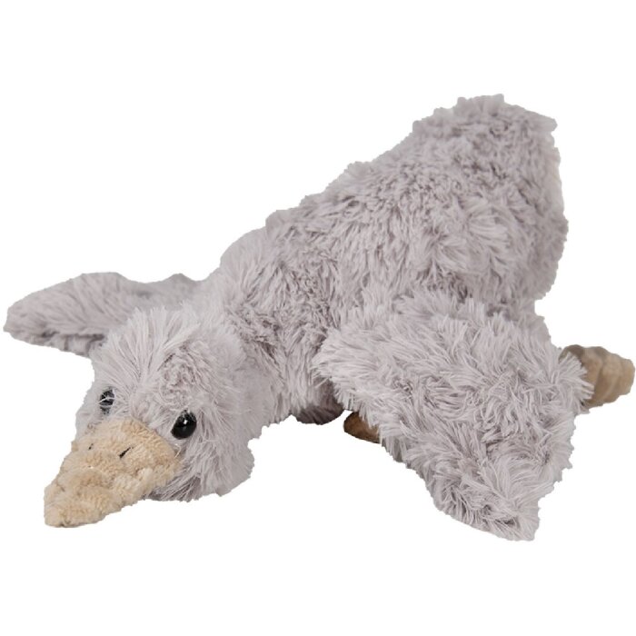 Clayre & Eef TW0594 Anatra giocattolo 39x15x10cm peluche grigio