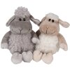 Clayre & Eef TW0595CH Peluche pecora grigio 10x15x19cm
