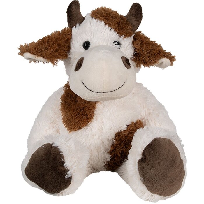 Clayre & Eef TW0597M Peluche mucca bianco marrone 24cm