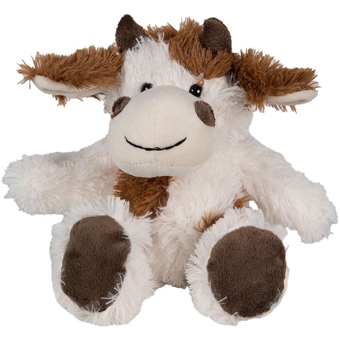 Clayre & Eef TW0597S Mucca di peluche bianco/marrone 18 cm