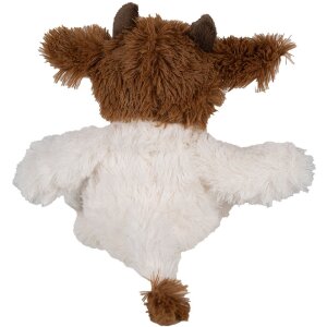 Clayre & Eef TW0597S Mucca di peluche bianco/marrone 18 cm