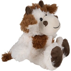 Clayre & Eef TW0597S Mucca di peluche bianco/marrone 18 cm