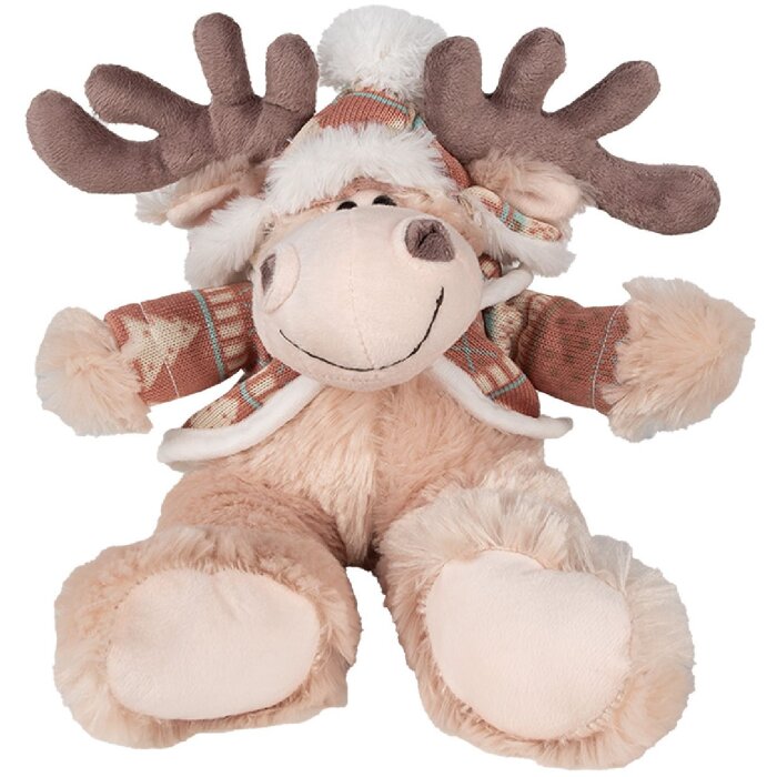 Clayre & Eef TW0599 Peluche renna marrone 22 cm