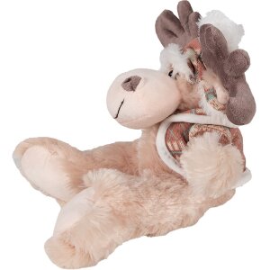 Clayre & Eef TW0599 Peluche renna marrone 22 cm