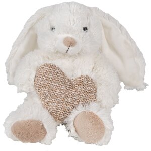 Clayre & Eef TW0600 Coniglio di Peluche Beige Cuore...