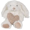 Clayre & Eef TW0600 Coniglio di Peluche Beige Cuore 11x14x14cm