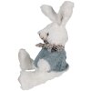 Clayre & Eef TW0601 Coniglio coccolone bianco blu 22 cm