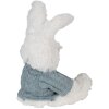 Clayre & Eef TW0601 Coniglio coccolone bianco blu 22 cm