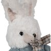 Clayre & Eef TW0601 Coniglio coccolone bianco blu 22 cm