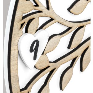 Orologio da parete ZEP Vita in legno design albero...
