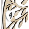 Orologio da parete ZEP Vita in legno design albero naturale bianco 30cm