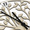 Orologio da parete ZEP Vita in legno design albero naturale bianco 30cm