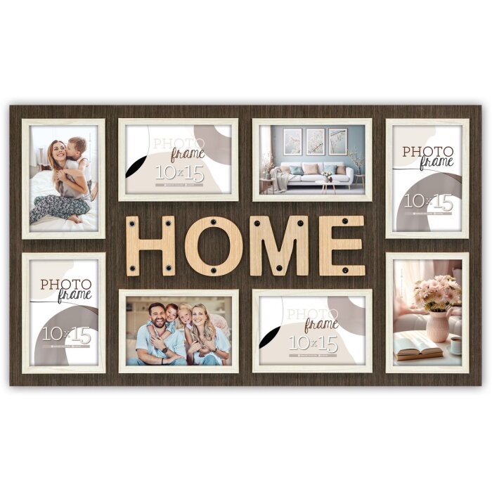ZEP Cornice in legno Verona 8 foto 10x15 cm (64x38 cm)