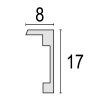 Cornice in alluminio ZEP John 30x40 cm argento