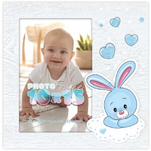 ZEP Maya portafoto in legno blu 10x15 cm