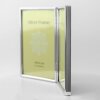 Cornice doppia in metallo ZEP 120DS01 argento lucido 2 foto 7x10 cm