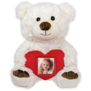ZEP Orsetto con cornice a cuore bianco 3 5x4 5 cm...