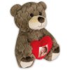 ZEP Orsetto con cornice a cuore 3,5x4,5 cm marrone 16x13x23 cm