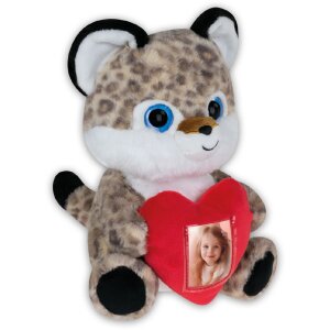 ZEP orsetto leopardato con cornice a cuore 3,5x4,5 cm...