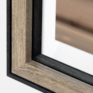 Portafoto ZEP MDF Roma marrone 18x24 cm con passe-partout 13x18 cm