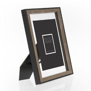 Portafoto ZEP MDF Roma marrone 20x30 cm con passe-partout 15x20 cm