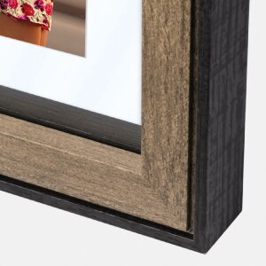 Portafoto ZEP MDF Roma marrone 20x30 cm con passe-partout 15x20 cm
