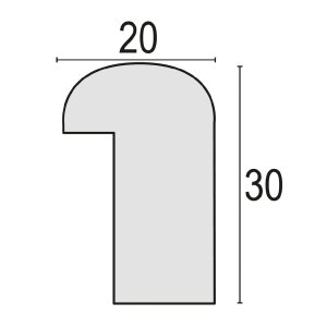 Cornice per foto ZEP MDF Genova bianco 30x40 cm