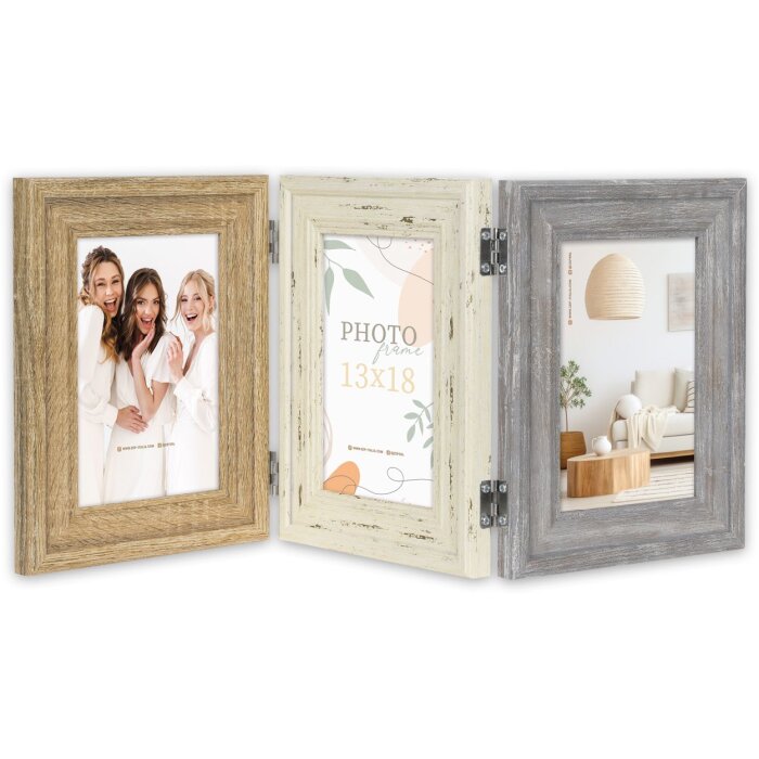 Cornice doppia ZEP Imperia 3 foto 13x18 cm 56x23,5,cm