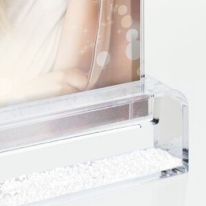 ZEP Portafoto glitterato Wynn bianco neve 10x15 cm