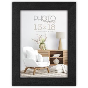 Cornice ZEP Marconi nera 10x15 cm profilo a blocco