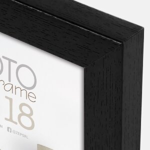 Cornice ZEP Marconi nera 10x15 cm profilo a blocco