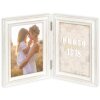 ZEP Cornice doppia in legno Rosel 2 foto 10x15 cm Bianco (27x18 cm)