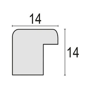 Cornice in legno ZEP Aosta 20x30 cm marrone con supporto e fissaggio a parete