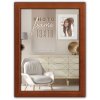 Cornice in legno ZEP Aosta 20x30 cm marrone con supporto e fissaggio a parete