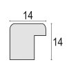 Cornice in legno ZEP Aosta 20x30 cm marrone con supporto e fissaggio a parete