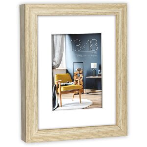Cornice ZEP Niki naturale 13x18 cm con passe-partout 9x13 cm
