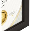 ZEP cornice in legno Certificato nero 21x29,7 cm