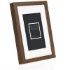 ZEP Cornice in legno Malmo marrone 15x20 cm con passe-partout 10x15 cm
