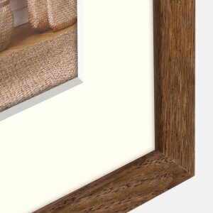 ZEP Cornice in legno Malmo marrone 50x70 cm con passe-partout 40x60 cm