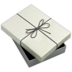 Scatola regalo ZEP Piacenza grigio 34x34x4,5 cm (32,5x32,5x3,8 cm)