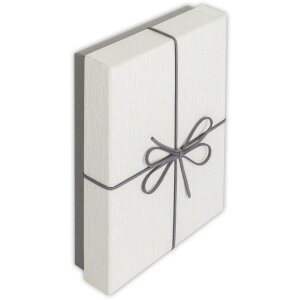 Scatola regalo ZEP Piacenza grigio 25x36x4,5 cm (24x34,5x3,8 cm)