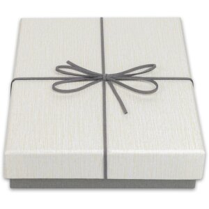 Scatola regalo ZEP Piacenza grigio 25x36x4,5 cm (24x34,5x3,8 cm)
