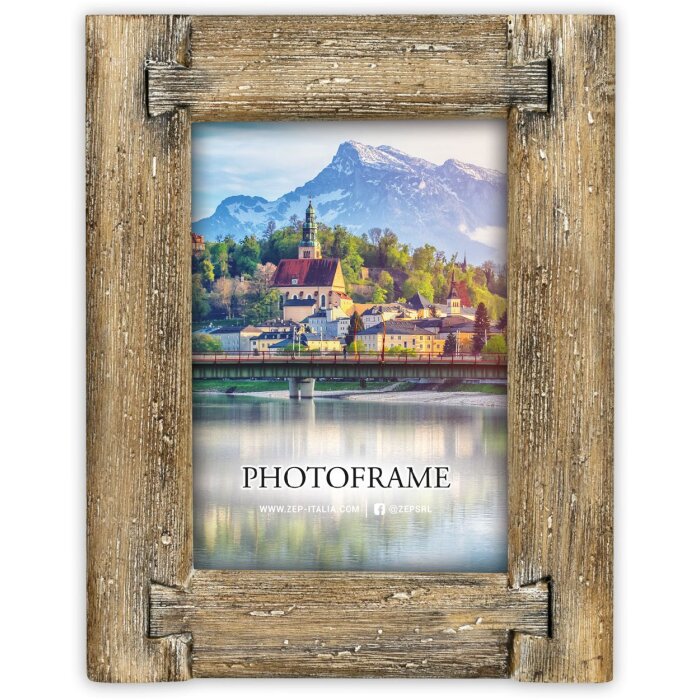 ZEP Portafoto in legno KUFSTEIN marrone 15x20 cm